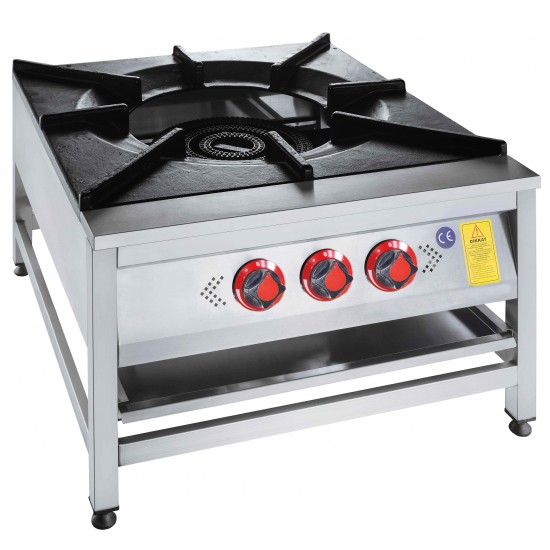 CSA Yer Ocağı Üç Yanışlı Gazlı ve Lpg Li Ce Belgeli 90x90x50 cm KRCS.YOG.990 